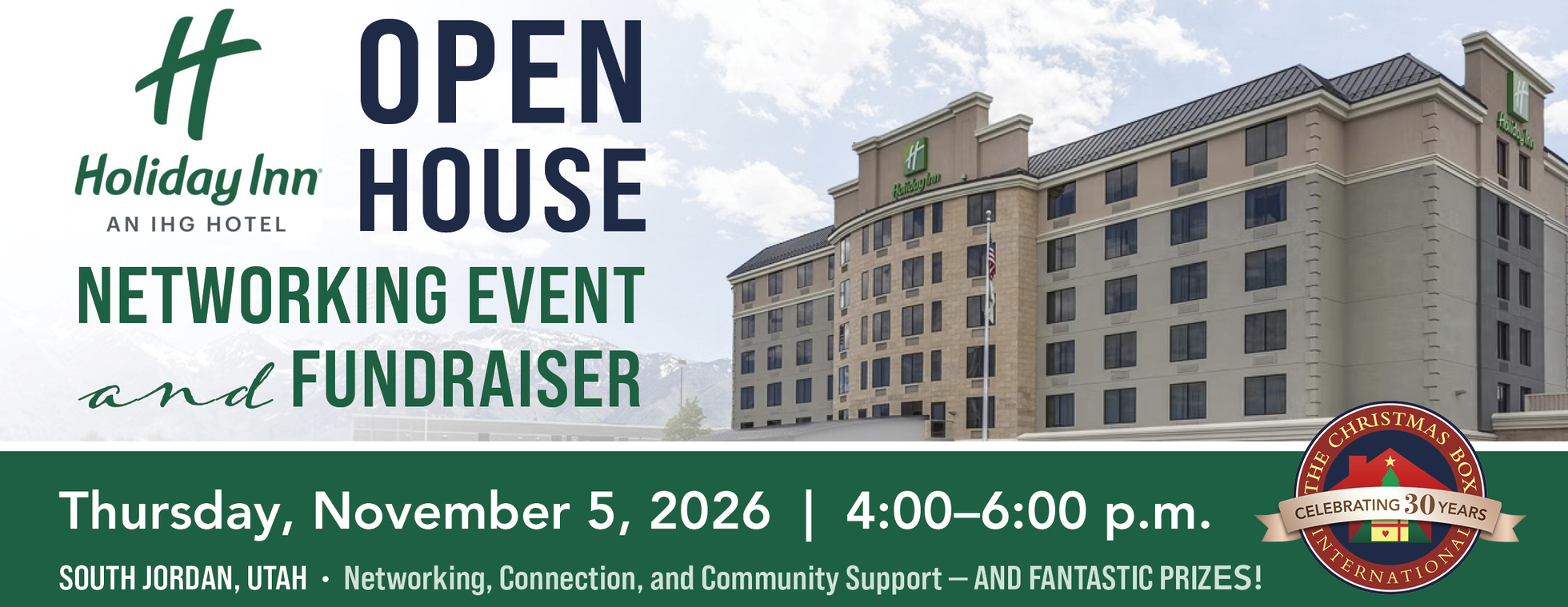 Holiday Inn Open House Networking Event & Fundraiser